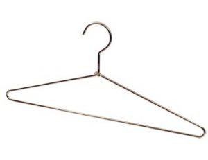 16.75" Metal Suit Hanger With Chrome Finish